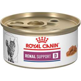 Royal Canin Veterinary Diet Adult Renal Support D Thin Slices in Gravy Canned Cat Food, 3 oz cans