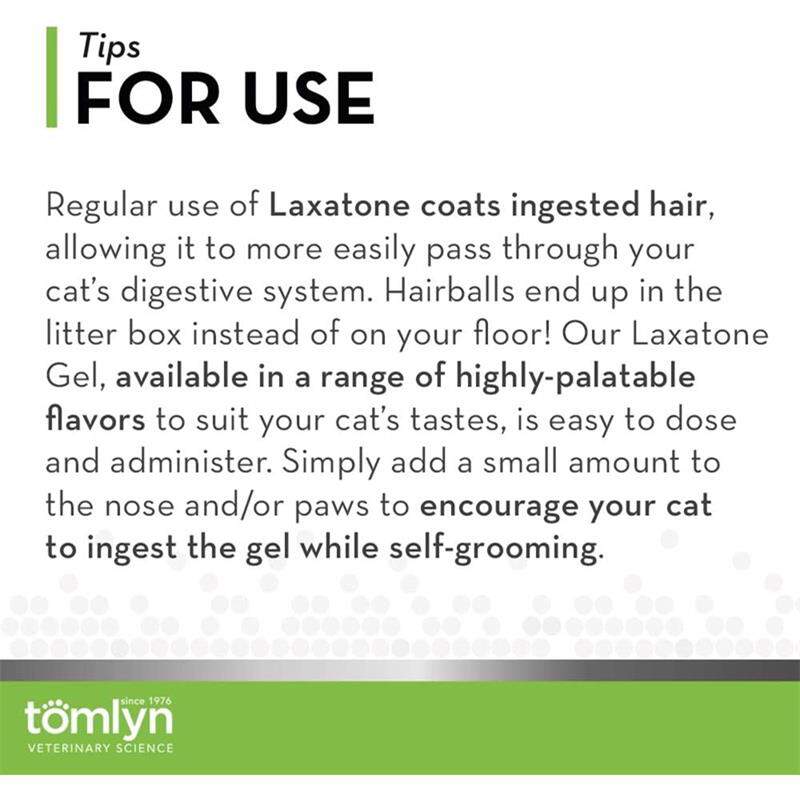 Tomlyn Laxatone Hairball Remedy Gel for Cats Catnip Flavored, 4.25 oz