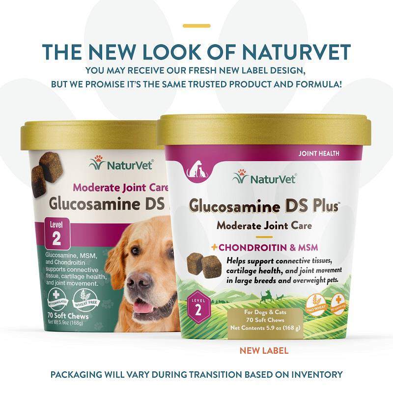 NaturVet Glucosamine DS Plus Level 2 Soft Chews for Dogs and Cats