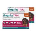 Simparica Trio Chewable Tablets for Dogs 11.1-22 lbs Caramel, 12 Month Supply