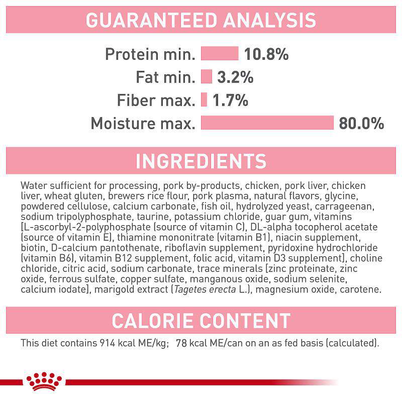 Royal Canin Feline Health Nutrition Kitten Loaf in Sauce Canned Cat Food, Case of 24