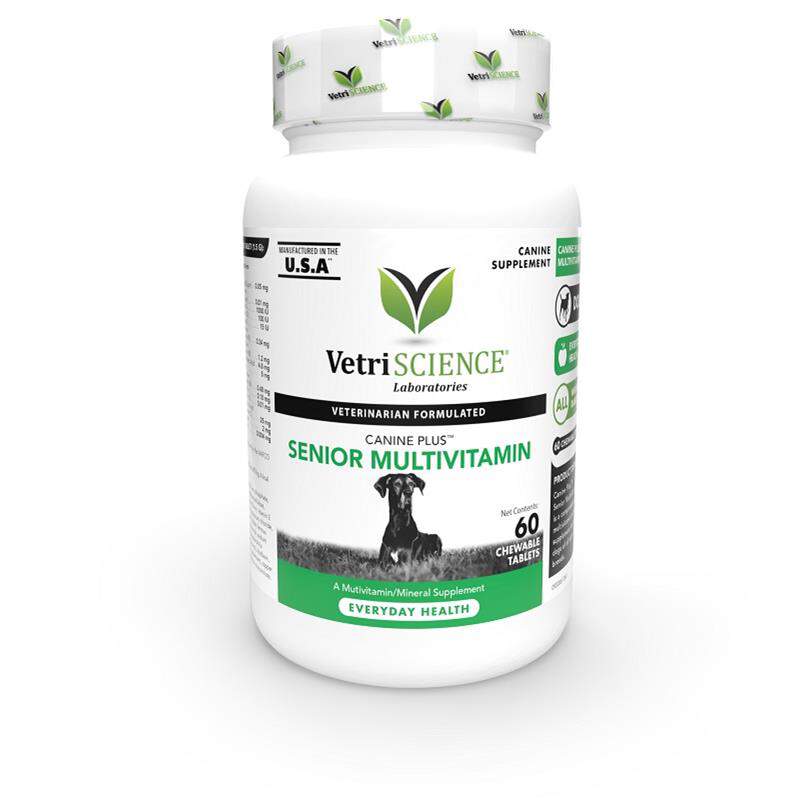 VetriScience Canine Plus Senior Multivitamin, 60 Chewable Tabs