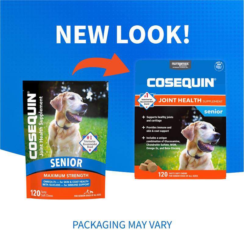 Cosequin Senior Maximum Strength Joint Health Supplement for Dogs, 120 Soft Chews