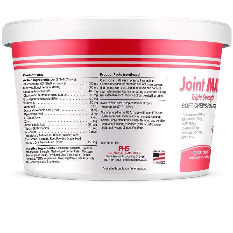 Joint MAX Triple Strength Soft Chews for Dogs