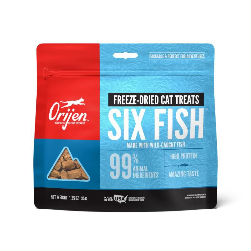 Orijen Six Fish Freeze-Dried Cat Treats, 1.25 oz