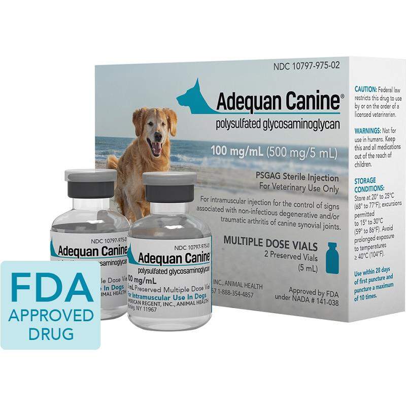 Adequan Canine 100mg/ml 2 x 5 ml Vials