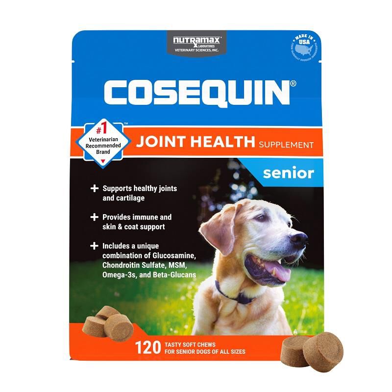 Cosequin Senior Maximum Strength Joint Health Supplement for Dogs, 120 Soft Chews