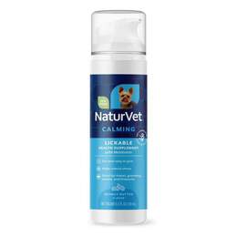 NaturVet Lickable Calming Health Supplement for Dogs, Peanut Butter Flavor, 6.4 fl oz