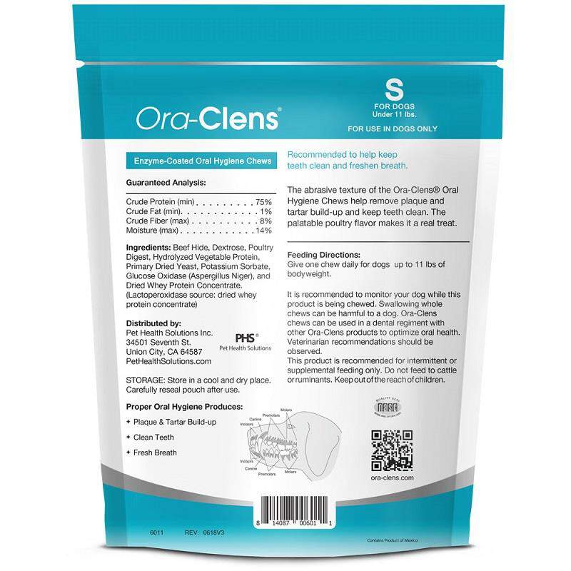 Ora-Clens Enzyme Coated Oral Hygiene Chews for Dogs