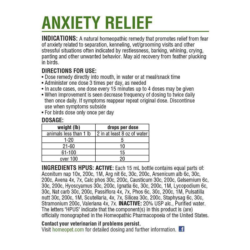 HomeoPet Anxiety Relief