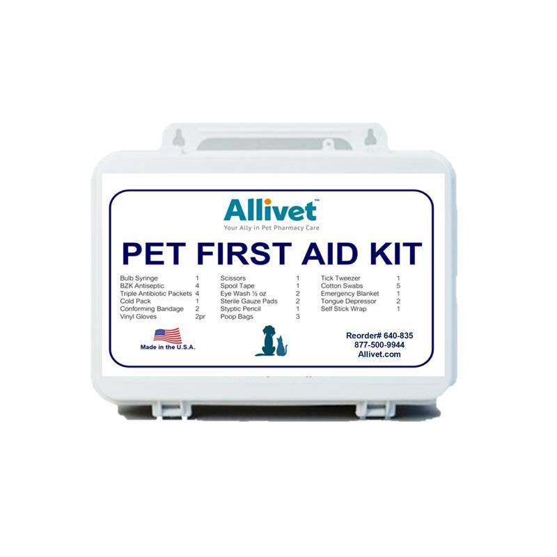 Pet First Aid Kit in Plastic Cabinet