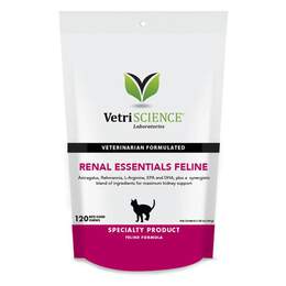 VetriScience Kidney Health Renal Essentials for Cats, 120 Soft Chews