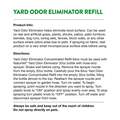 NaturVet Yard Odor Eliminator Stool and Urine Deodorizer Refill, 64 oz