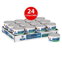 Hill's Prescription Diet d/d Skin/Food Sensitivities Duck Formula Canned Cat Food, 24 x 5.5 oz cans
