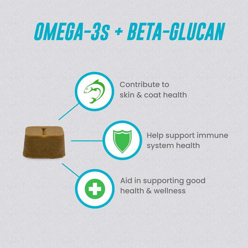 Welactin Omega-3 Skin & Coat Health plus Overall Wellness Supplement for Dogs, 60 Soft Chews