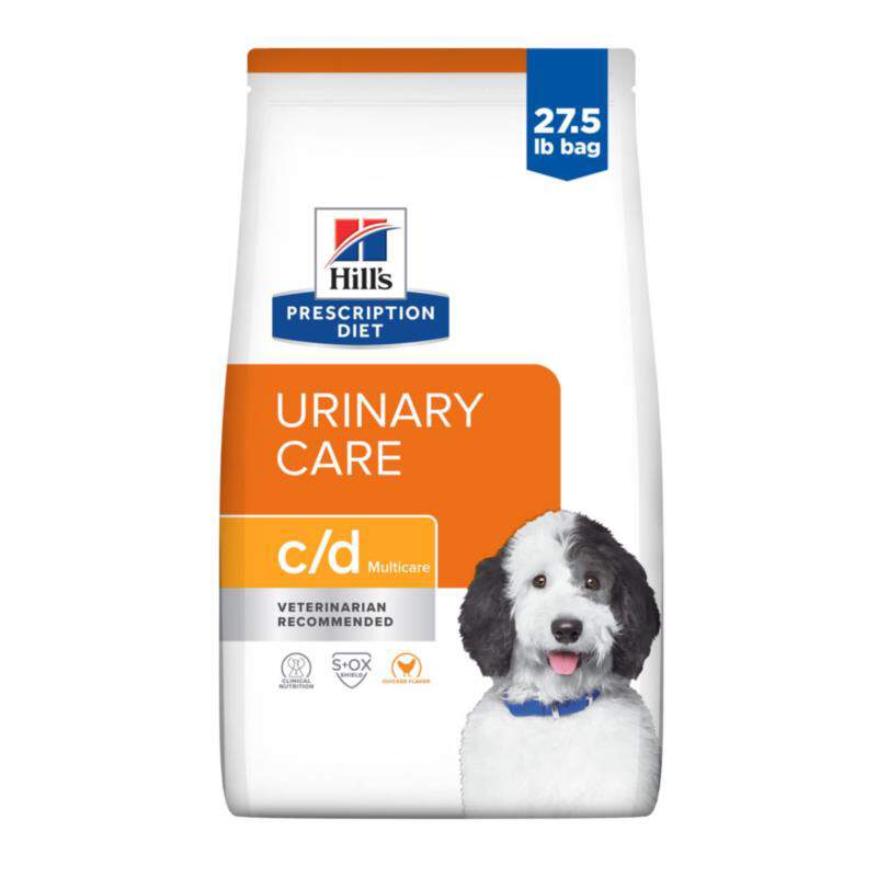 Hill's Prescription Diet c/d Multicare Urinary Care Chicken Flavor Dry Dog Food, 27.5 lbs