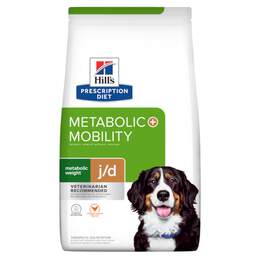 Hill's Prescription Diet Metabolic + Mobility, Weight + Joint Care Chicken Flavor Dry Dog Food, 24 lbs