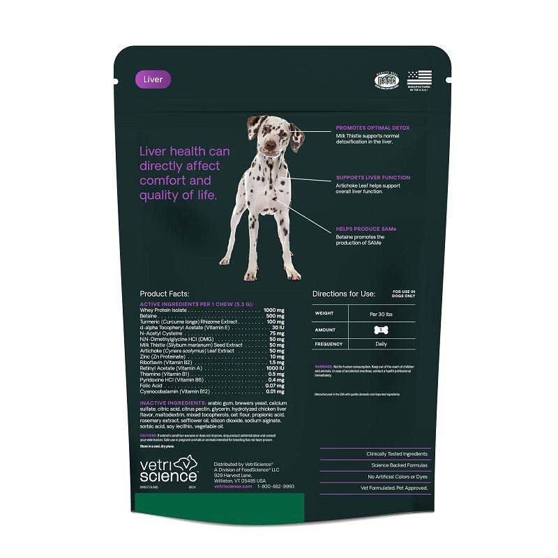 VetriScience Liver Health Vetri-Liver Canine Soft Chews 60 Ct