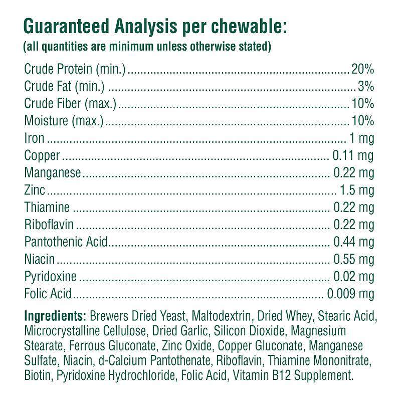 PetNC Brewers Yeast Chewable Tablets for Dogs, 250 ct