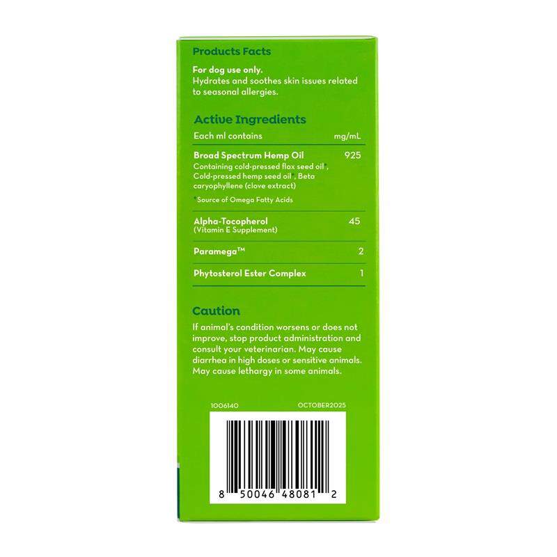 Tomlyn Dermal Soothe Plant Based Omega Concentrate Skin & Immune Supplement for Dogs with Hemp Seed Oil, 4 oz
