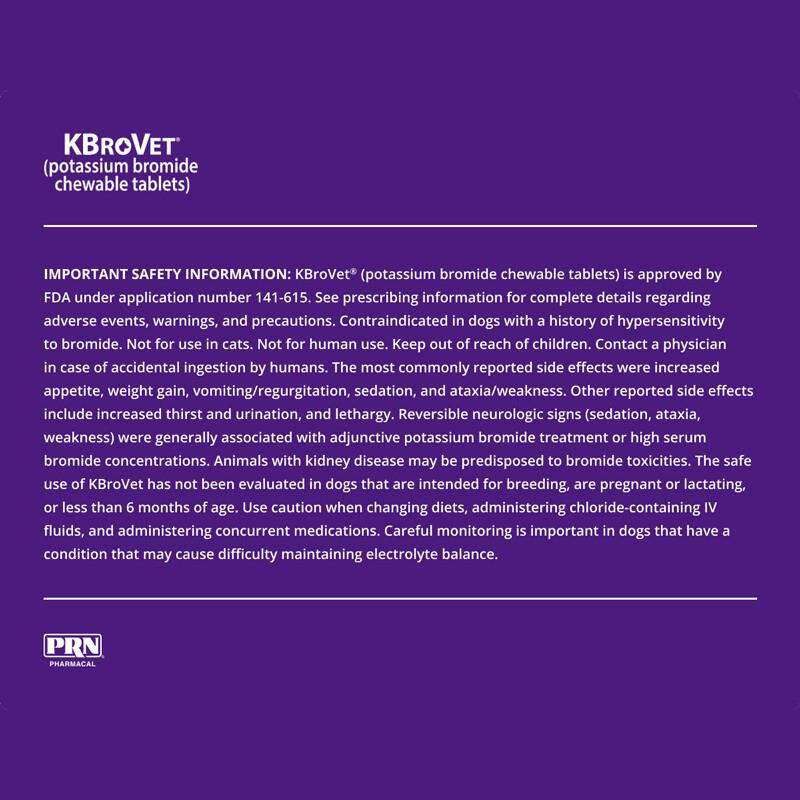 K-BroVet-CA1 Potassium Bromide Chewable Tablets for Dogs