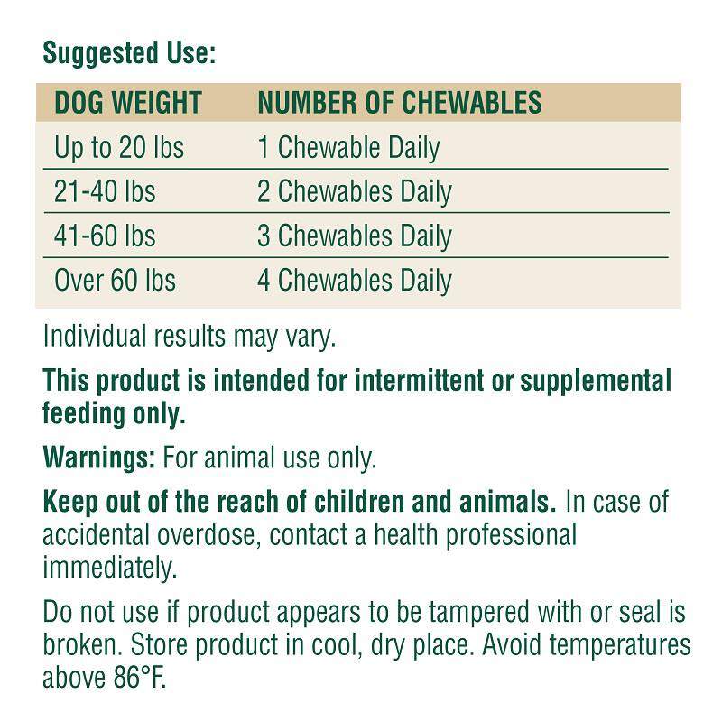 PetNC Senior Daily Multi Vitamin Chewable Tablets for Dogs, 60 ct