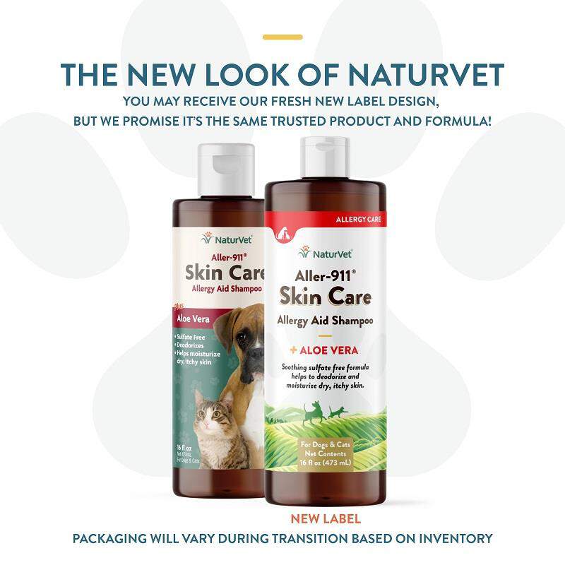 NaturVet Aller-911 Skin Care Shampoo, 16 oz