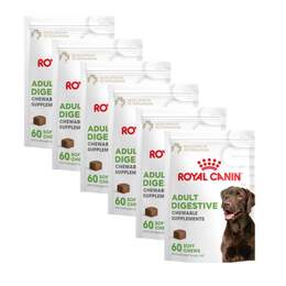 Royal Canin Adult Digestive Chewable Supplements for Dogs, 60 Soft Chews (Box of 6)
