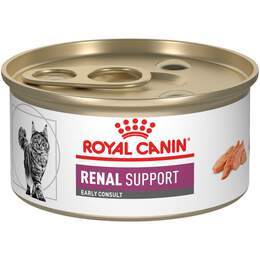Royal Canin Veterinary Diet Adult Renal Support Early Consult Loaf in Sauce Canned Cat Food, 24 x 3 oz cans