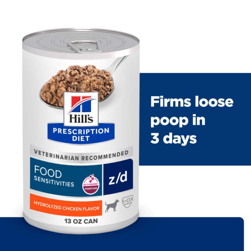 Hill's Prescription Diet z/d Skin/Food Sensitivities Canned Dog Food, 12 x 13 oz cans