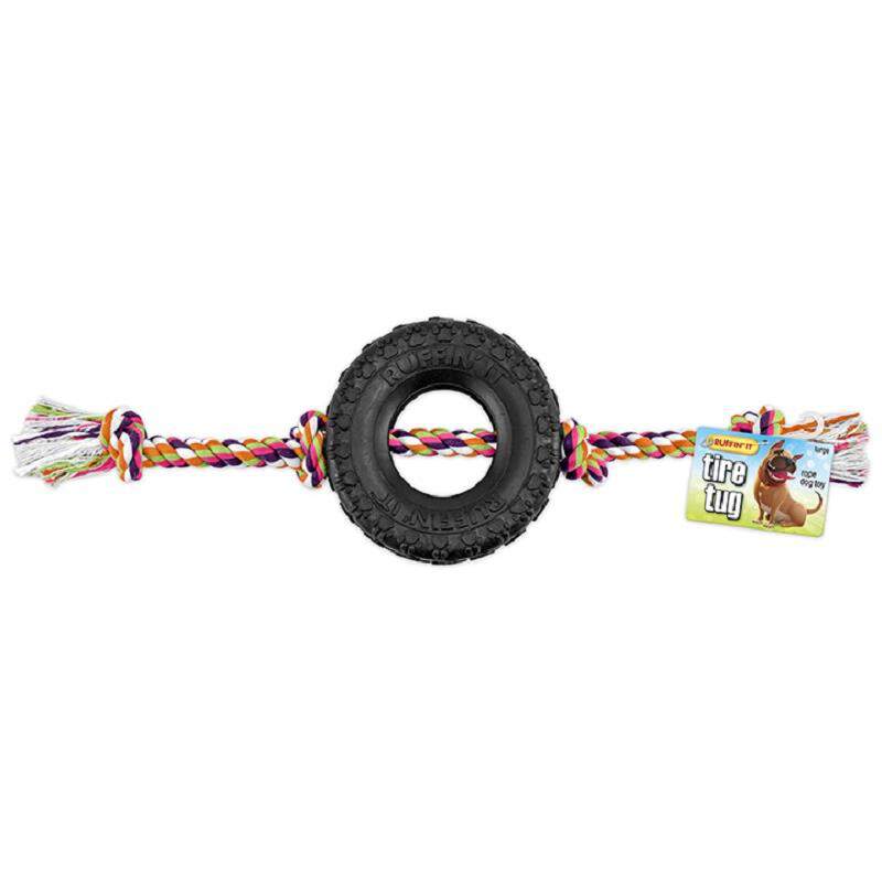 RUFFIN' IT Tire Tug Toy with Rope Large