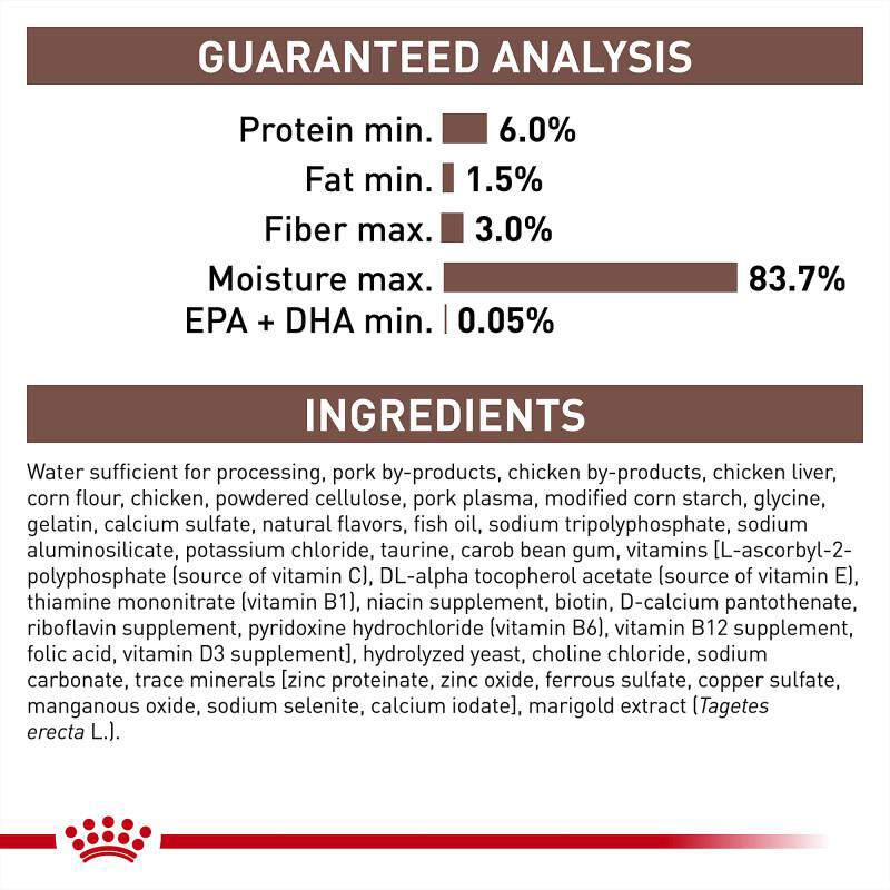 Royal Canin Veterinary Diet Adult Gastrointestinal Moderate Calorie Thin Slices in Gravy Canned Cat Food, 24 x 3 oz cans