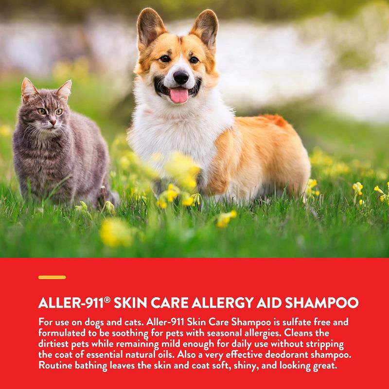 NaturVet Aller-911 Skin Care Shampoo, 16 oz