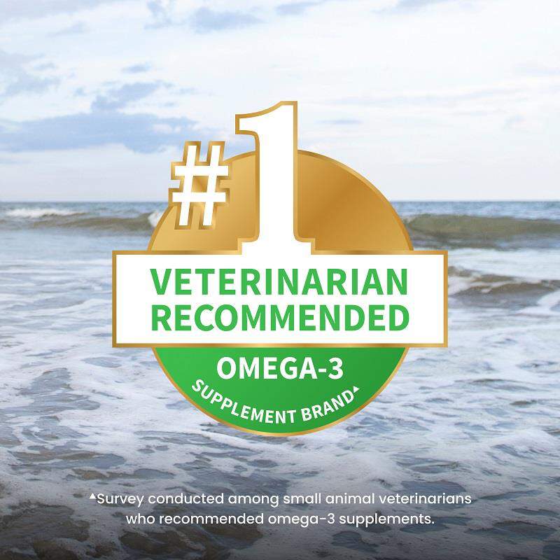 Welactin Omega-3 Skin & Coat Health plus Overall Wellness Supplement for Dogs, 60 Soft Chews