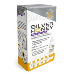 Silver Honey Rapid Ear Care Vet Strength Ear Treatment Rinse + Concentrated Doses
