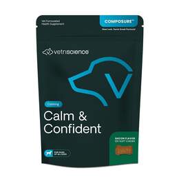 VetriScience Composure Calming Calm & Confident Supplement for Dogs, 120 Soft Chews