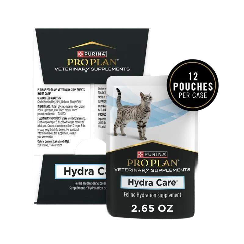 Purina Pro Plan Veterinary Supplements Hydra Care for Cats, 2 Boxes (24 Sachets)