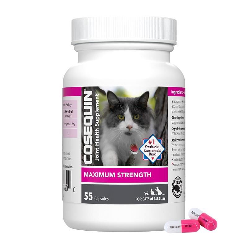 Cosequin Maximum Strength Joint Health Supplement for Cats, 55 Sprinkle Capsules