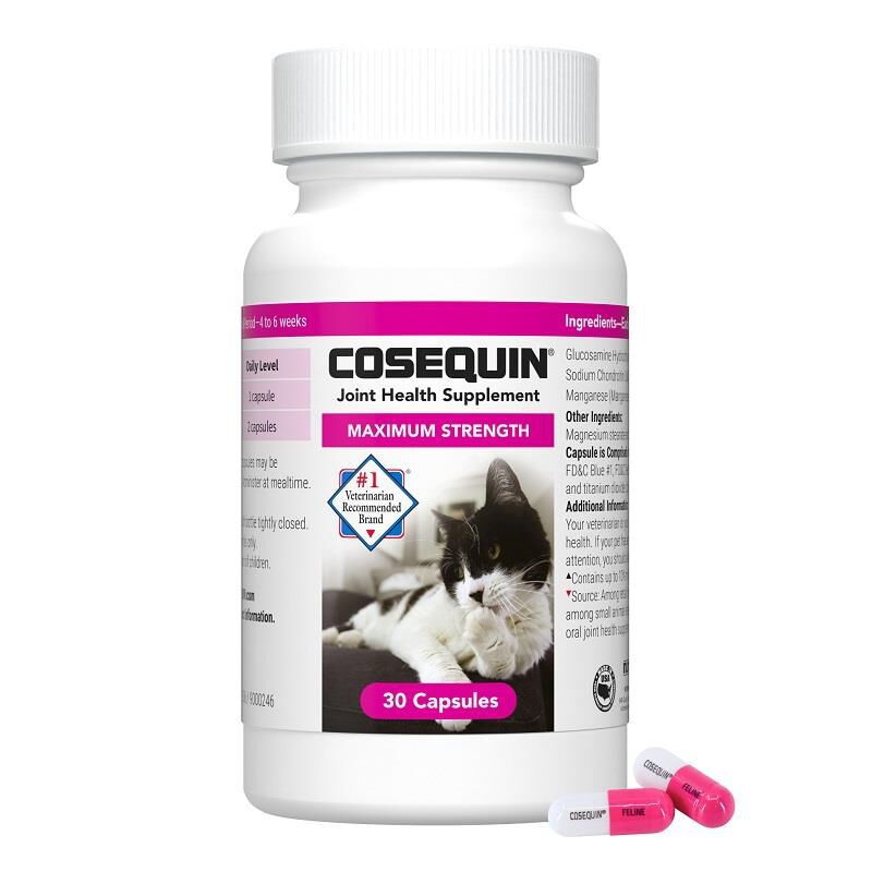 Cosequin Maximum Strength Joint Health Supplement for Cats, 30 Sprinkle Capsules